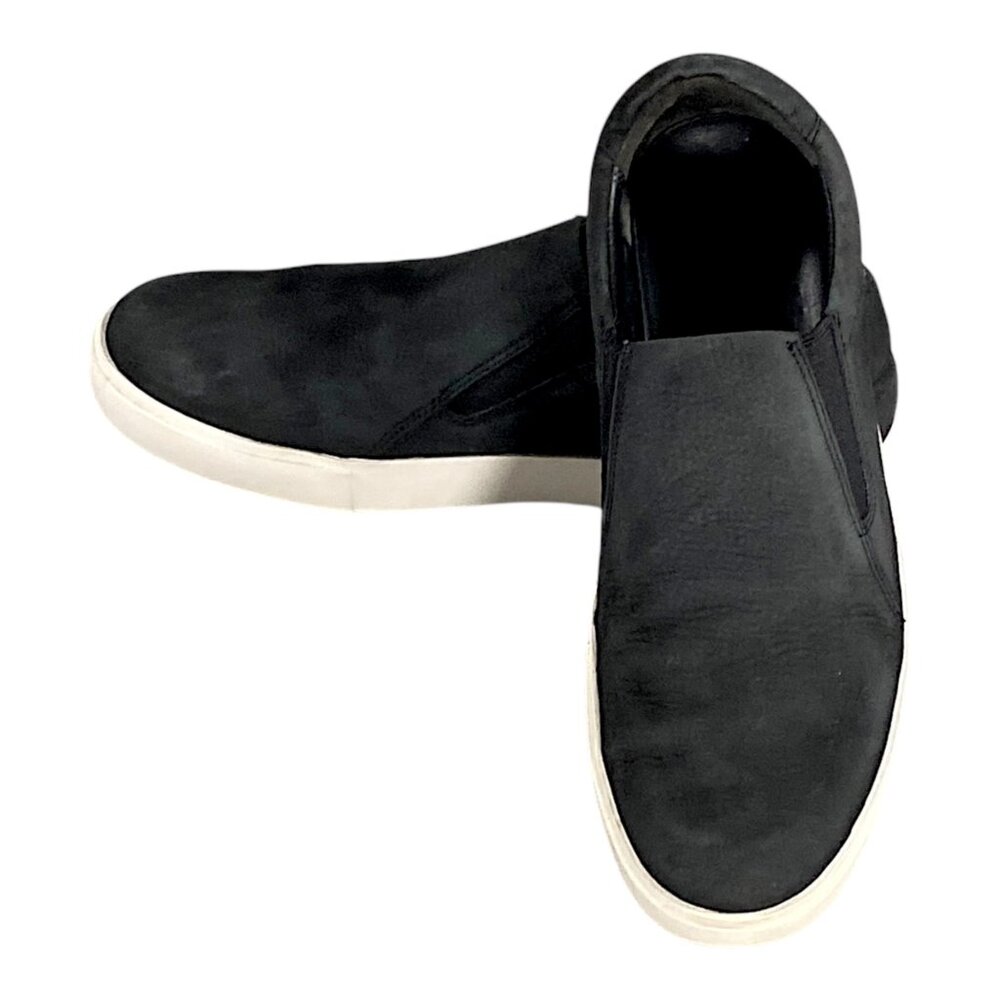 Vince Shoes Mens 10 Graphite Suede Sneaker Slip On Fletcher Urban Streetwear